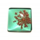 DISPONIBIL 1 BUCATA - CSFU25*25mm-78 - Cabochon sticla flori uscate 25*25mm