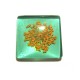 DISPONIBIL 1 BUCATA - CSFU25*25mm-85 - Cabochon sticla flori uscate 25*25mm