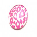 DISPONIBIL 3 BUCATI - CSP25*18mm-A-12 - Cabochon sticla animal print 25*18mm