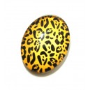 DISPONIBIL 2 BUCATI - CSP25*18mm-A-29 - Cabochon sticla animal print 25*18mm