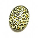 DISPONIBIL 2 BUCATI - CSP25*18mm-A-31 - Cabochon sticla animal print 25*18mm
