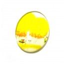 DISPONIBIL 2 BUCATI - CSP25*18mm-A-50 - Cabochon sticla print copac 25*18mm