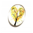 DISPONIBIL 5 BUCATI - CSP25*18mm-A-59 - Cabochon sticla print copac 25*18mm