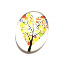 DISPONIBIL 2 BUCATI - CSP25*18mm-A-60 - Cabochon sticla print copac 25*18mm
