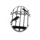 DISPONIBIL 4 BUCATI - CSP25*18mm-A-83 - Cabochon sticla print colivie cu pasare 25*18mm