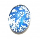 DISPONIBIL 5 BUCATI - CSP25*18mm-A-151 - Cabochon sticla print 25*18mm
