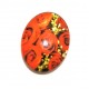 DISPONIBIL 3 BUCATI - CSP25*18mm-A-156 - Cabochon sticla print flori 25*18mm