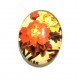 DISPONIBIL 3 BUCATI - CSP25*18mm-A-172 - Cabochon sticla print flori 25*18mm