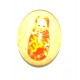 DISPONIBIL 1 BUCATA - CSP25*18mm-A-193 - Cabochon sticla print Matrioska 25*18mm
