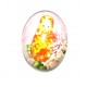 DISPONIBIL 3 BUCATI - CSP25*18mm-A-203 - Cabochon sticla print Matrioska 25*18mm