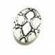DISPONIBIL 2 BUCATI - CSP25*18mm-A-227 - Cabochon sticla print gheisa 25*18mm