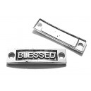 MX140 - Conector blessed argintiu antic 35*9.5mm