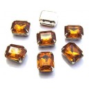 DM19-13 - Distantier montee dreptunghi cognac 14*10mm