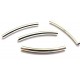 DI211 - (20 buc.) Distantier tub arcuit argintiu inchis 30mm