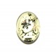 DISPONIBIL 3 BUCATI - CSP25*18mm-A-273 - Cabochon sticla print Craciun 25*18mm