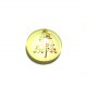 DISPONIBIL 3 BUCATI - CSP14mm-A-509 - Cabochon sticla print Craciun 14mm