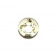 DISPONIBIL 3 BUCATI - CSP14mm-A-521 - Cabochon sticla print Craciun 14mm