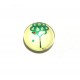 DISPONIBIL 3 BUCATI - CSP12mm-A-522 - Cabochon sticla print Craciun 12mm
