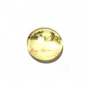 DISPONIBIL 4 BUCATI - CSP12mm-A-527 - Cabochon sticla print Craciun 12mm