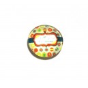 CSP12mm-A-528 - Cabochon sticla print Craciun 12mm