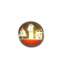 CSP12mm-A-532 - Cabochon sticla print Craciun 12mm