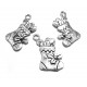 CP296 - (20 buc.) Charm cizmulita argintiu antic 21*13mm
