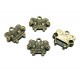 CP129 - (30 buc.) Charm canapeluta bronz antic 16*14mm