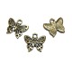CP144 - (30 buc.) Charm fluture bronz antic 16*15mm