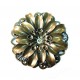 CP157 - (10 buc.) Pandantiv floare filigranat bronz antic 48mm