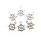 CP16A - (30 buc.) Charm carma vapor argintiu antic 20*17.5mm