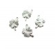 Charm trifoi argintiu antic 18*13mm