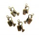 CP217 - (30 buc.) Charm sticluta parfum bronz antic 20*10mm
