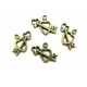 CP219 - (30 buc.) Charm inimioara cu cheita bronz antic 18.5*14mm