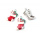 E-CP278 - (10 buc.) Charm emailat cizmulita rosie 27*16mm