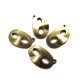CP30 - (10 buc.) Charm masca bronz antic 28*17mm