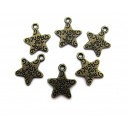 Charm steluta "Just for you" bronz antic 14*12mm