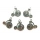 CP350A - (20 buc.) Charm bicicleta argintiu antic 18*17mm