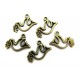 CP371 - (20 buc.) Charm porumbelul pacii bronz antic 19*14mm