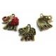 CP379 - (20 buc.) Charm elefant bronz antic 21*21mm