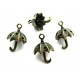 CP388 - (20 buc.) Charm umbreluta bronz antic 20*14mm