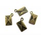 CP390 - (20 buc.) Charm plic bronz antic 18*15mm