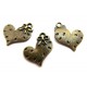 CP399 - (20 buc.) Charm inima bronz antic 22*20mm