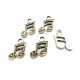 CP474 - (20 buc.) Charm nota muzicala argintiu antic 19*13mm