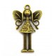 CP478 - (10 buc.) Pandantiv fetita ingeras bronz antic 58*37mm