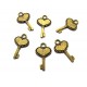 CP507 - (20 buc.) Charm cheie bronz antic 17*11mm