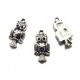 CP510 - (20 buc.) Charm bufnita argintiu antic 18*9mm