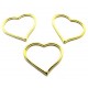 CP587 - (10 buc.) Charm inima aurie 28*23mm