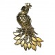 E-CP61 - (50 buc.) Pandantiv filigranat paun bronz antic 70*42mm