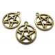 CP612 - (20 buc.) Charm pentagrama bronz antic 29*25mm