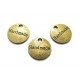 CP615 - (30 buc.) Charm "Handmade" bronz antic 14mm